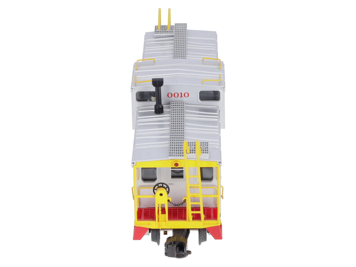 MTH 20-80002C O Gauge Santa Fe Silver & Red Caboose (DAP) Extended Vision #0100 LN/Box