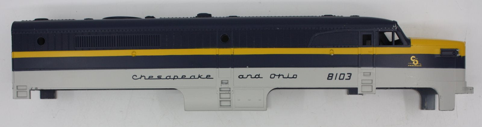 American Flyer 6402552002 Blue/Yellow and Gray Chesapeake and Ohio #8103 Shell