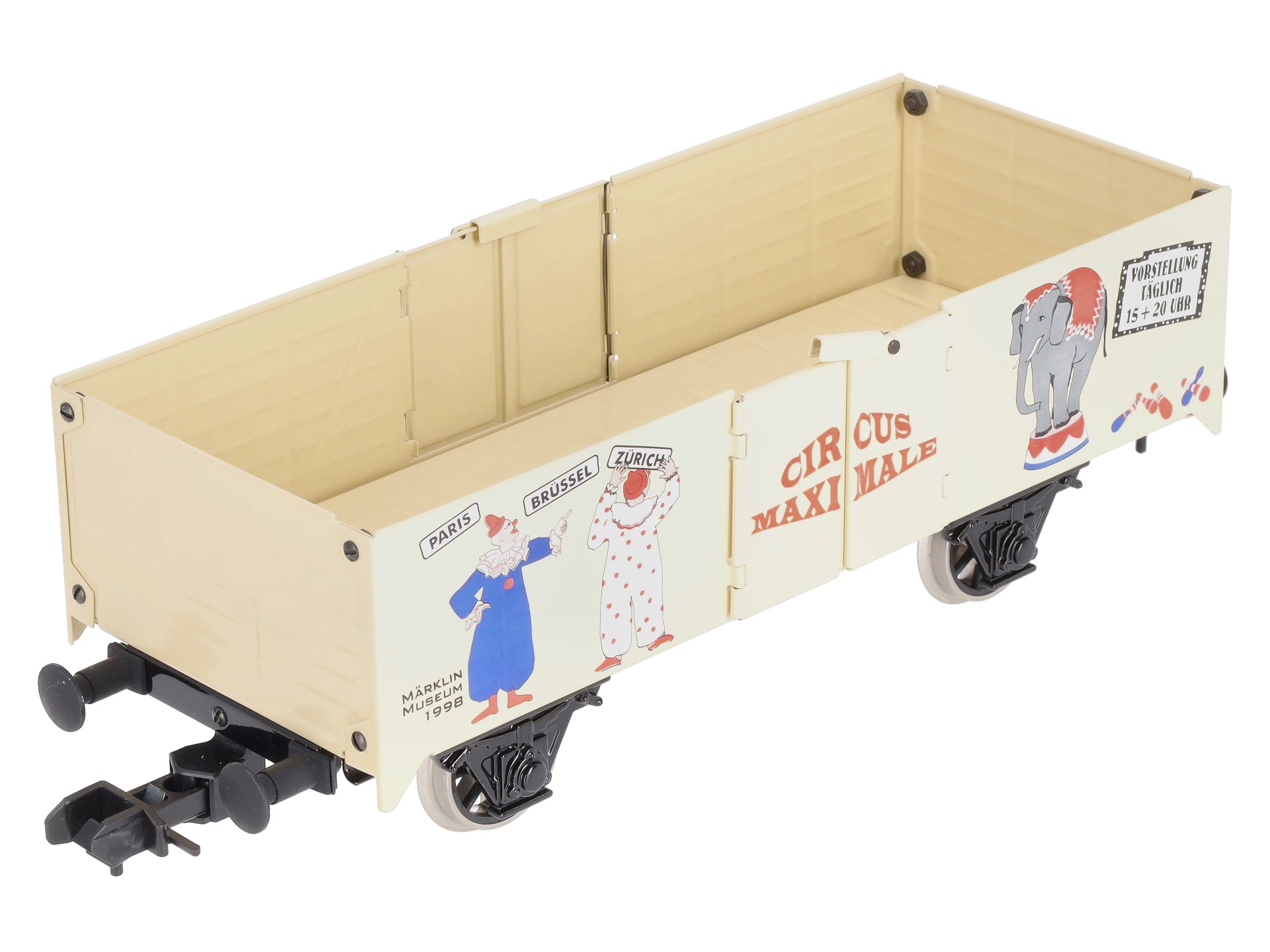 Marklin 54822 1998 Museum Circus Gondola w/2 Elephants LN/Box