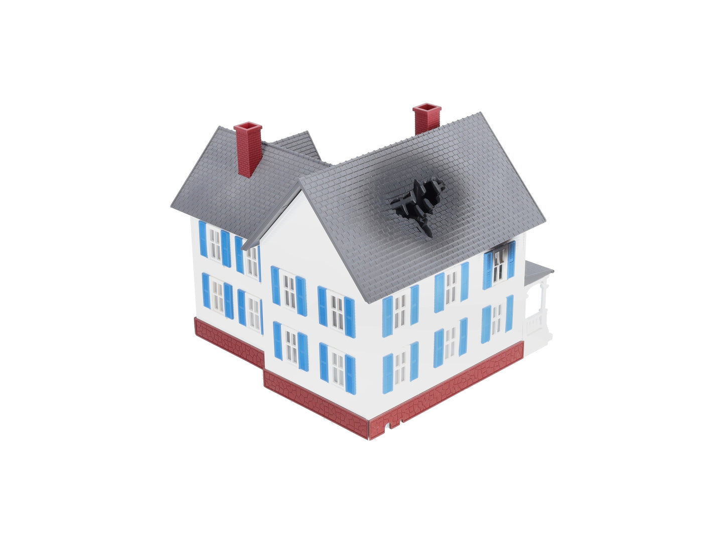 MTH 30-9153 Operating Farm House On Fire