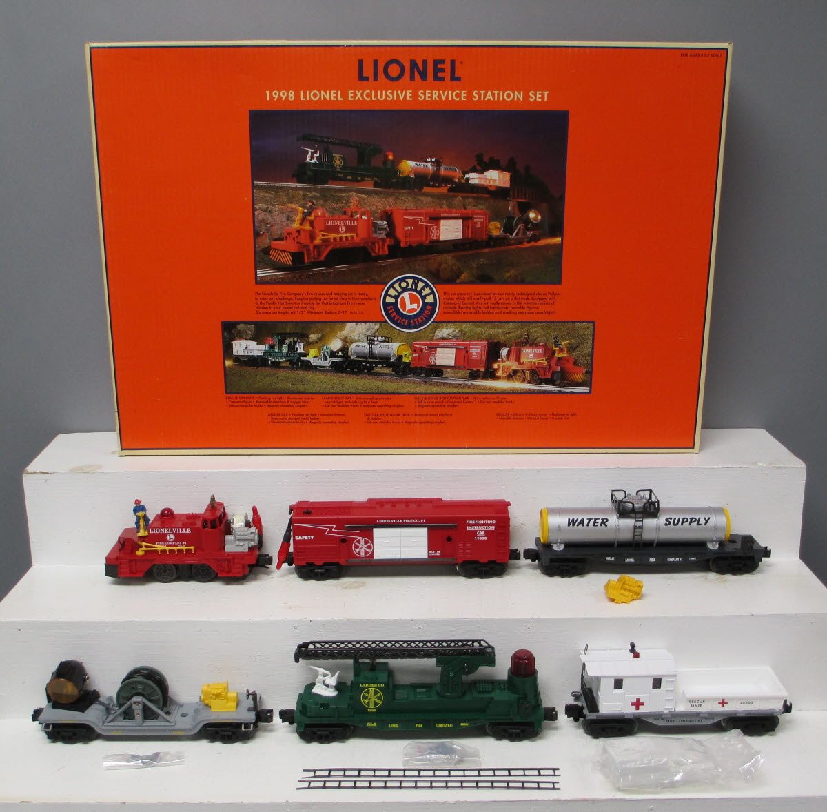 Lionel 6-21753 O Gauge 1998 Exclusive Service Station Train Set NIB