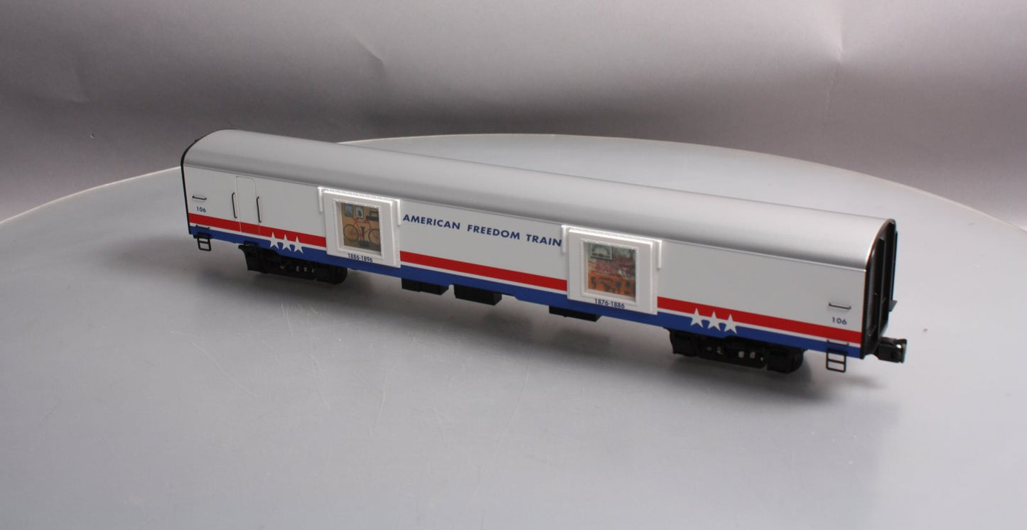 K-Line K4601-30106 O Gauge Freedom Train Extruded Aluminum Display Car #106 LN/Box