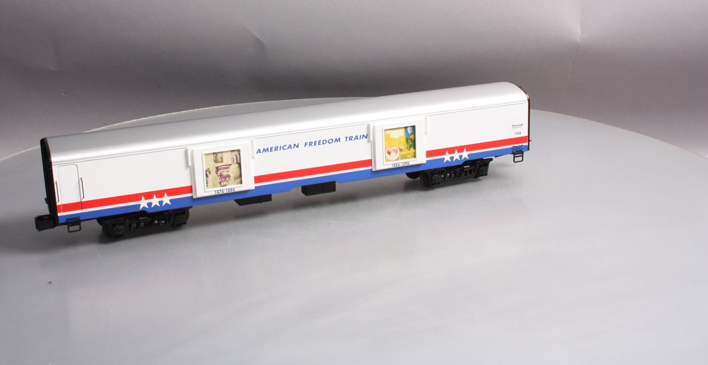 K-Line K4601-30106 O Gauge Freedom Train Extruded Aluminum Display Car #106 LN/Box