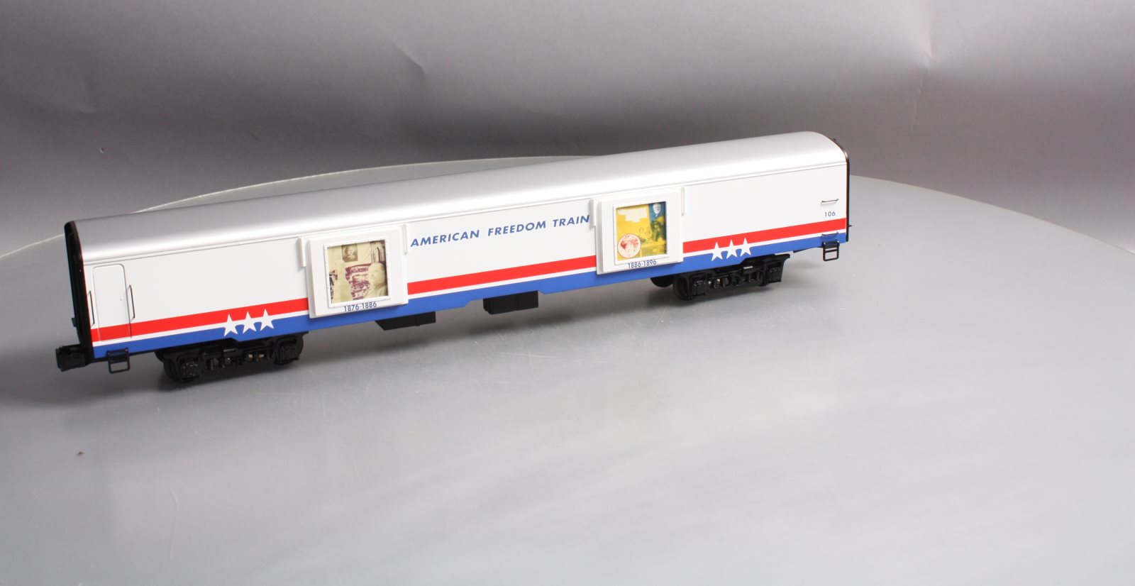 K-Line K4601-30106 O Gauge Freedom Train Extruded Aluminum Display Car #106 LN/Box