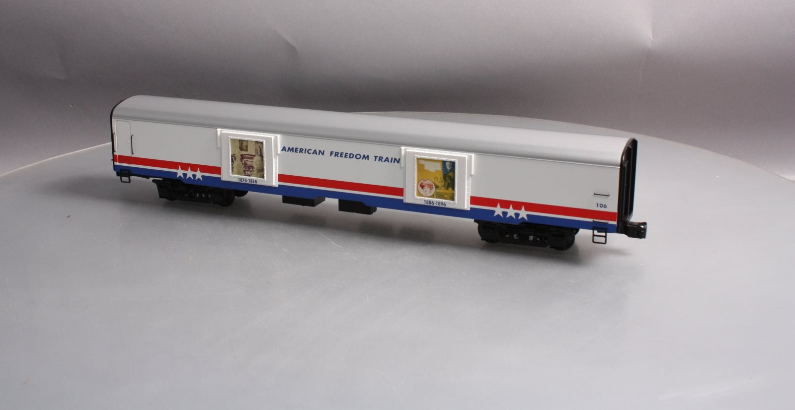 K-Line K4601-30106 O Gauge Freedom Train Extruded Aluminum Display Car #106 LN/Box