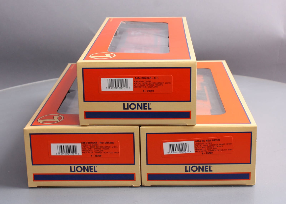 Lionel 6-29289 O Gauge 6464 Series IX Boxcar Set (Set of 3) LN/Box