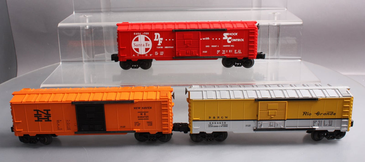Lionel 6-29289 O Gauge 6464 Series IX Boxcar Set (Set of 3) MT/Box