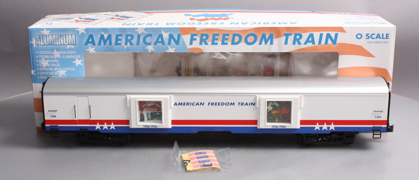 K-Line K4601-30109 O American Freedom Train 18" Aluminum Display Car #109 LN/Box