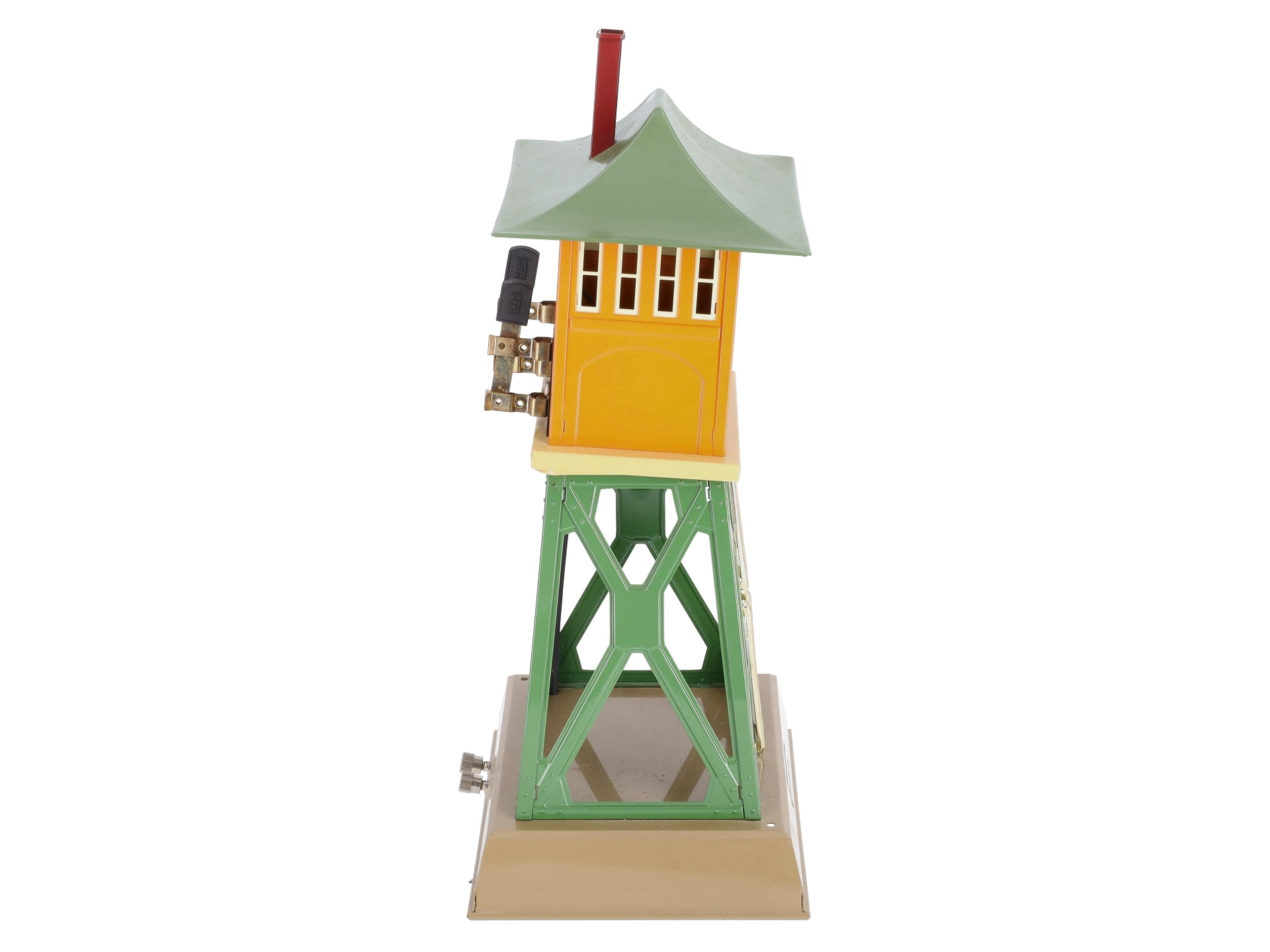 MTH 10-4026 Ives 1867 Tinplate Signal Tower (Orange/Green) EX/Box