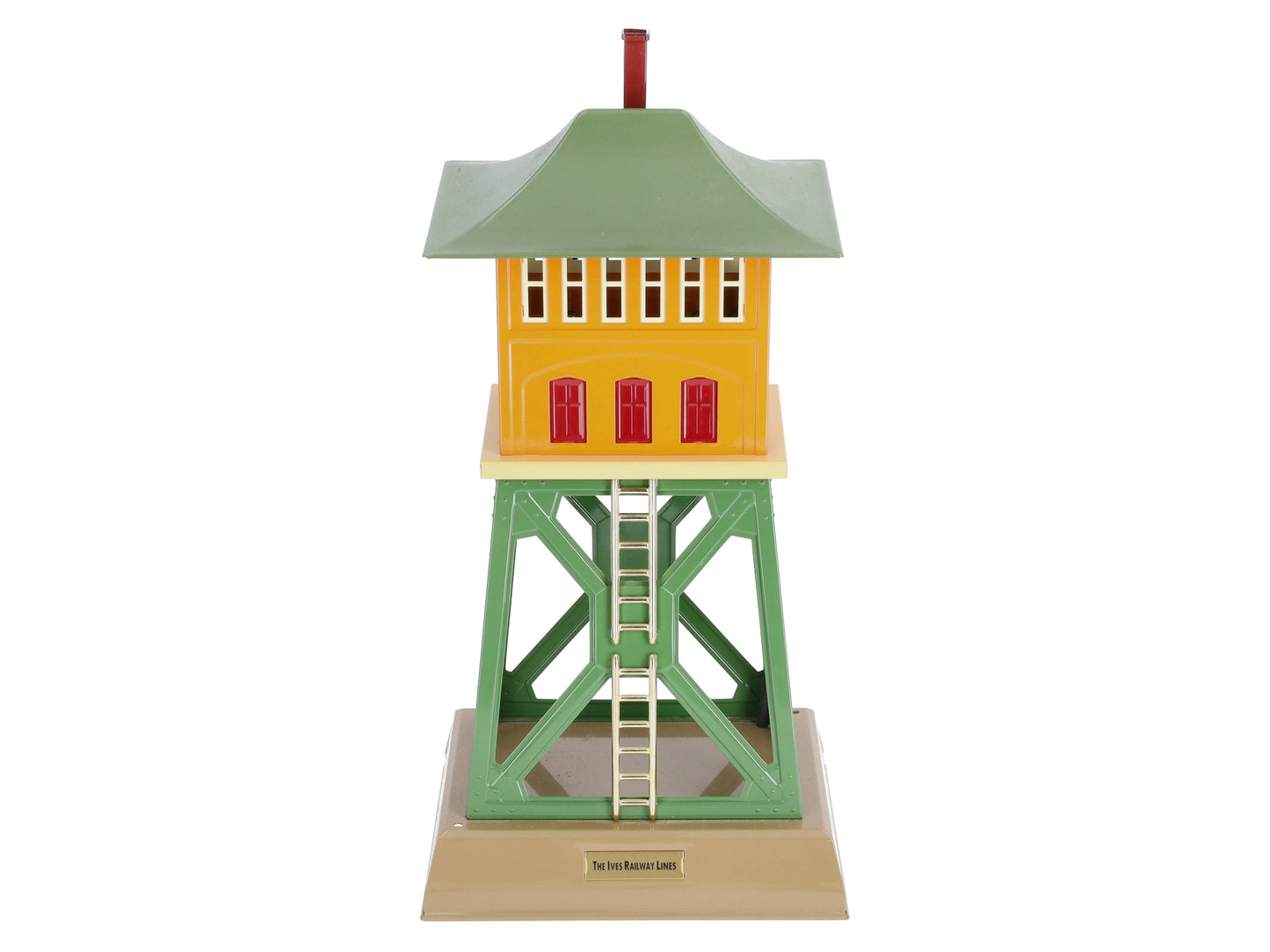 MTH 10-4026 Ives 1867 Tinplate Signal Tower (Orange/Green) EX/Box