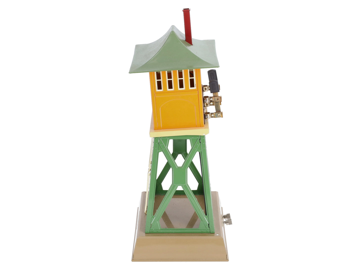 MTH 10-4026 Ives 1867 Tinplate Signal Tower (Orange/Green) EX/Box