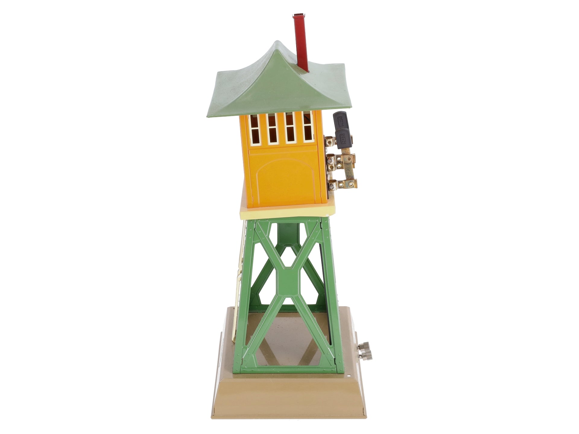 MTH 10-4026 Ives 1867 Tinplate Signal Tower (Orange/Green) EX/Box