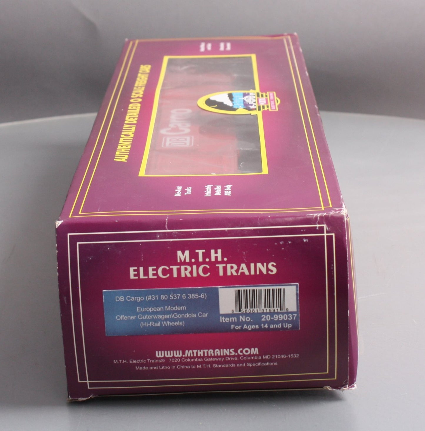 MTH 20-99037 O DB Cargo European Modern Offener Guterwagen/Gondola/HiRail