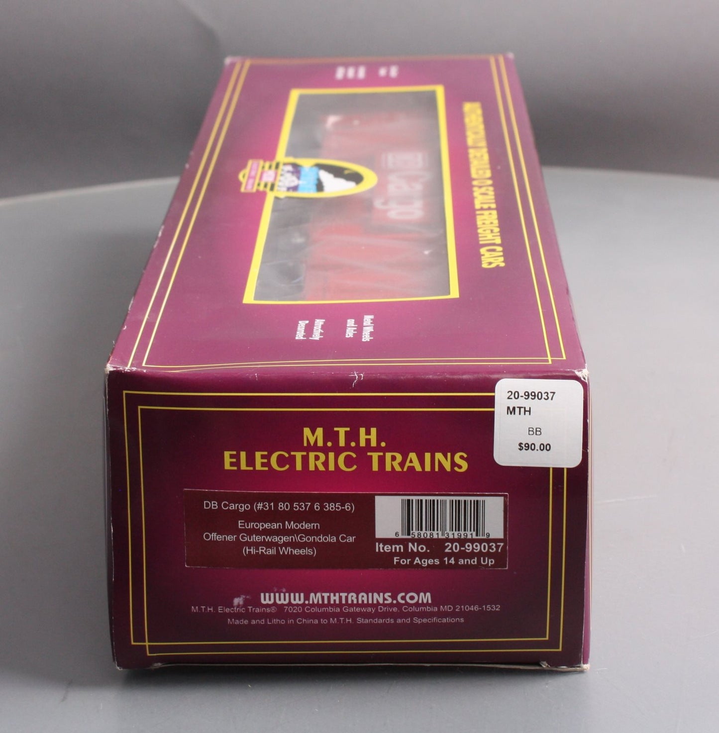 MTH 20-99037 O DB Cargo European Modern Offener Guterwagen/Gondola/HiRail