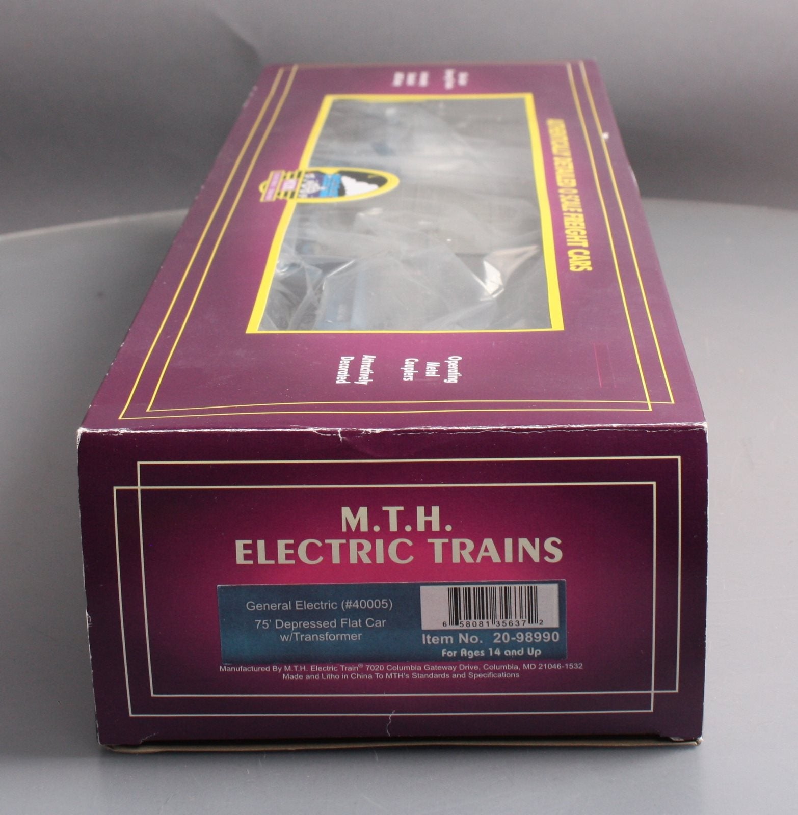 MTH 20-98990 General Electric 75' Depressed-Center Flatcar w/Transformer