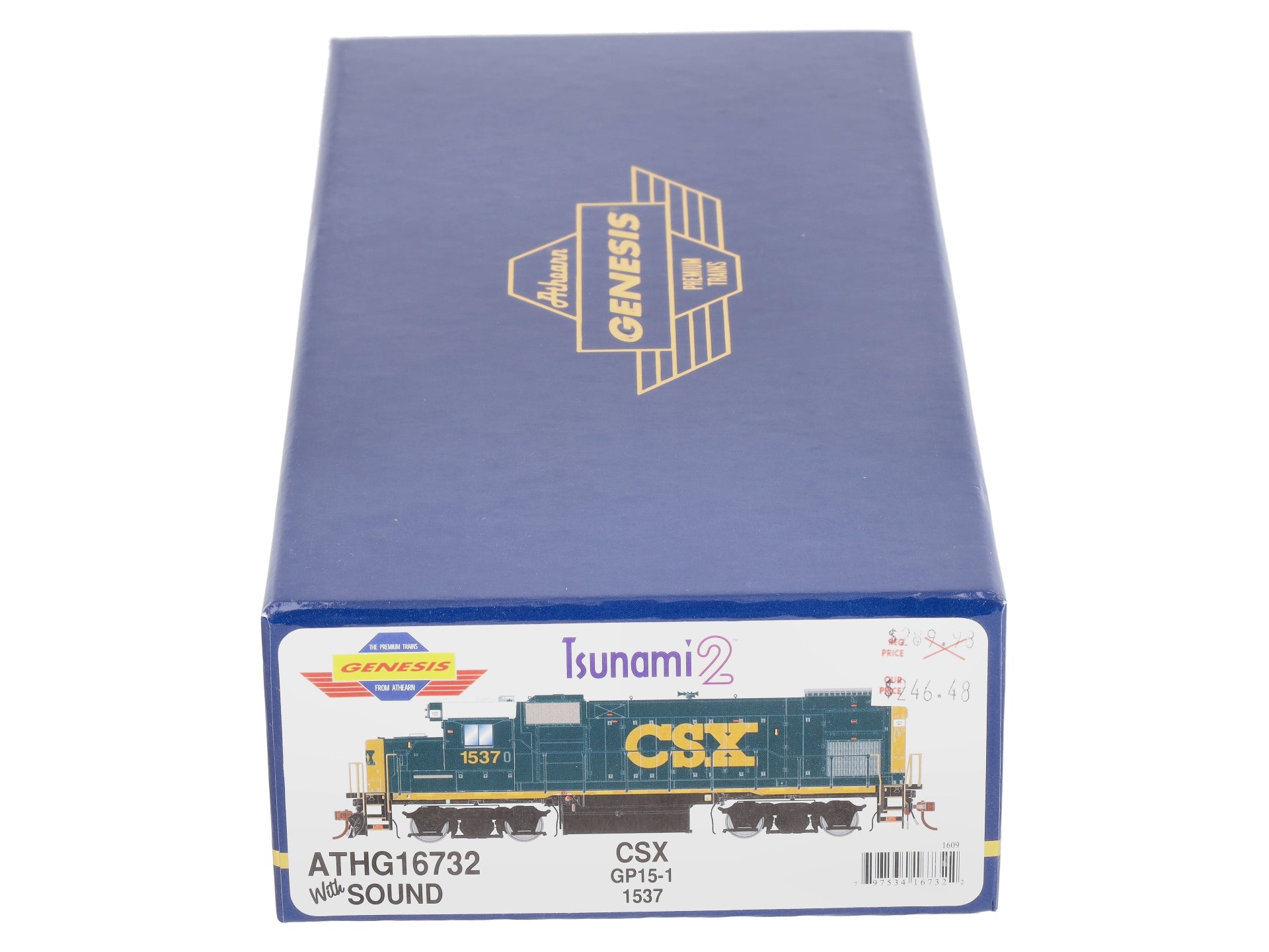 Athearn G16732 HO CSX GP15-1 Diesel Locomotive with DCC and Sound #1537
