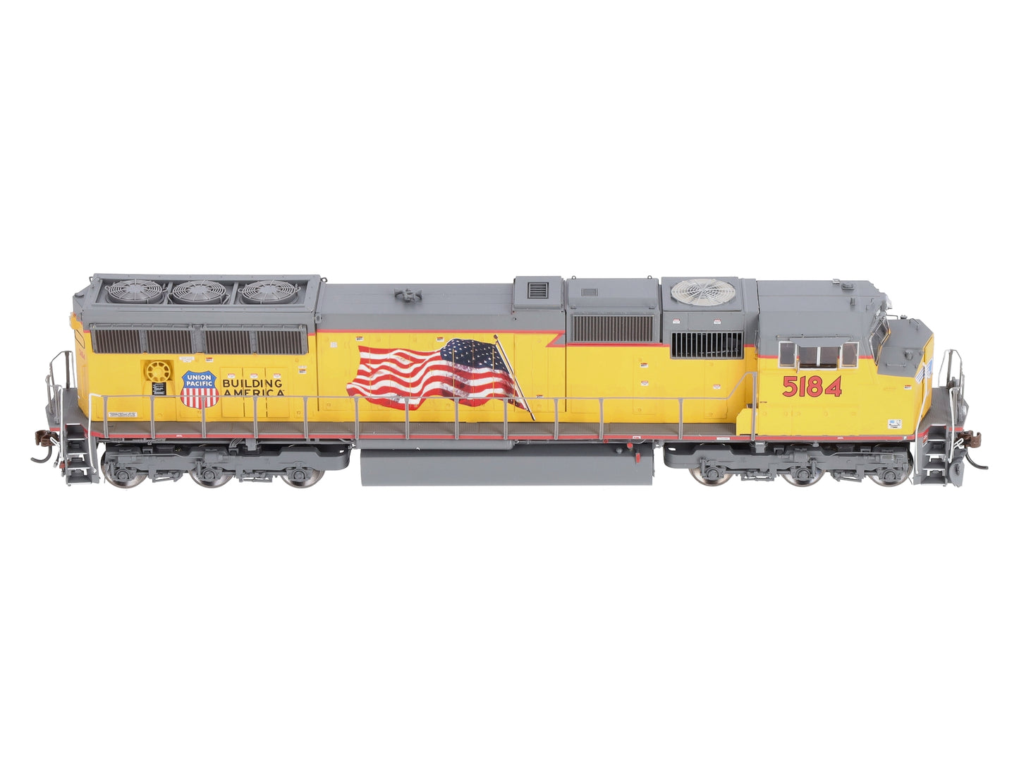 Athearn G69341 HO Union Pacific Flag SD70M Diesel Loco w/DCC & Sound #5184