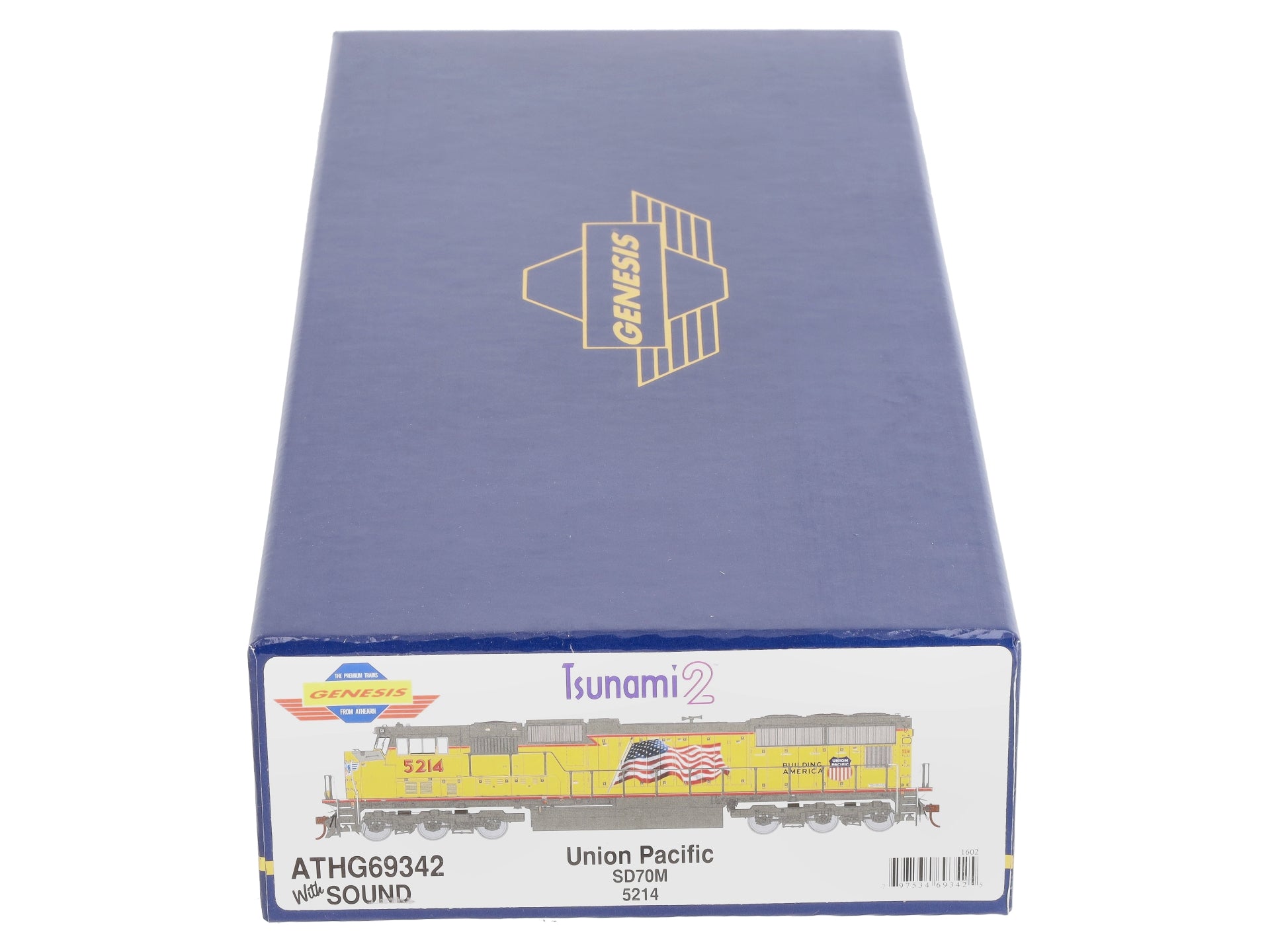 Athearn G69342 HO Union Pacific SD70M Diesel Loco w/DCC & Sound #5214 (Flag) LN/Box