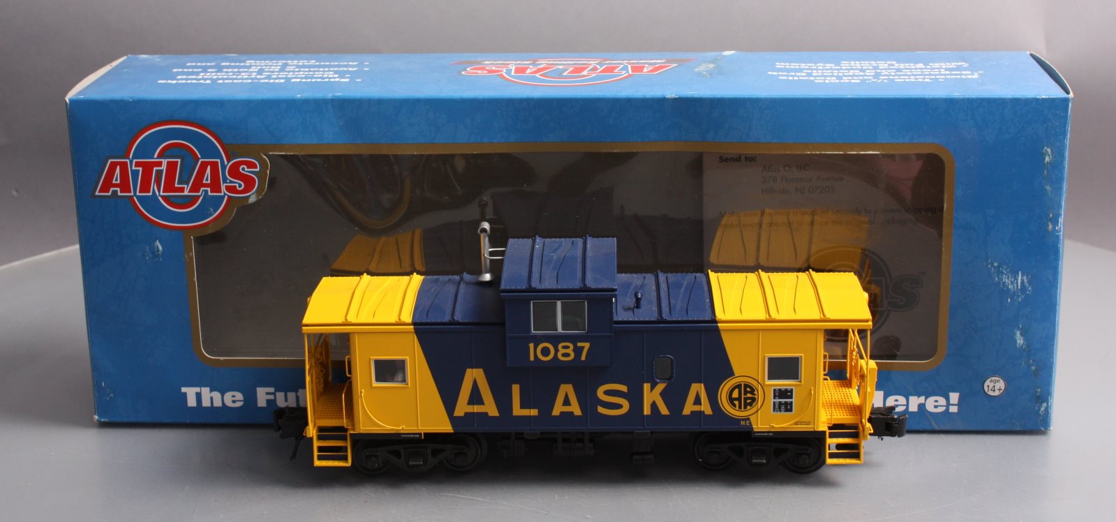 Atlas 6644-2 O Gauge Alaska Extended Vision Caboose #1087 (3 Rail) NIB