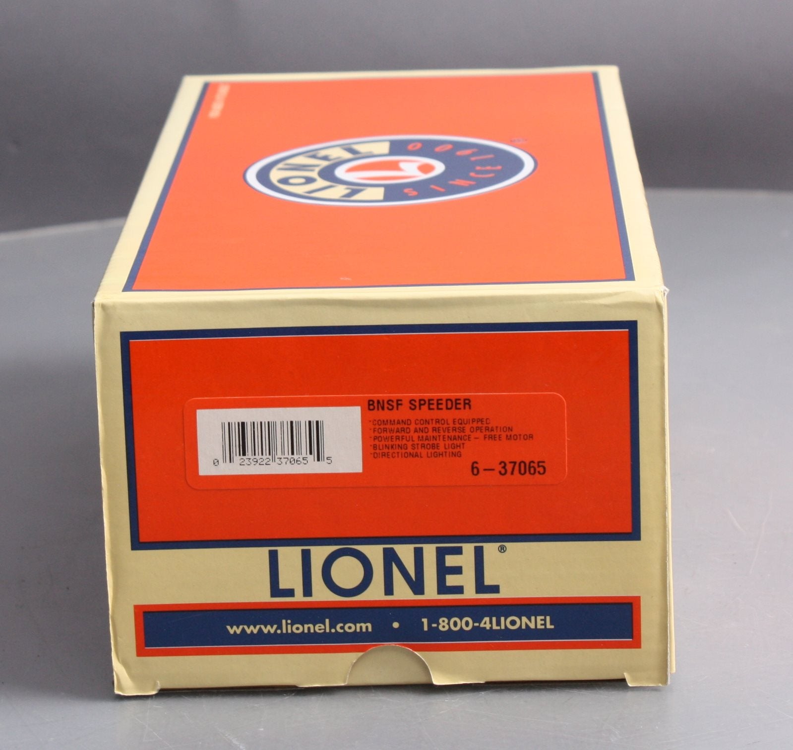 Lionel 6-37065 O Gauge BNSF TMCC Speeder LN/Box