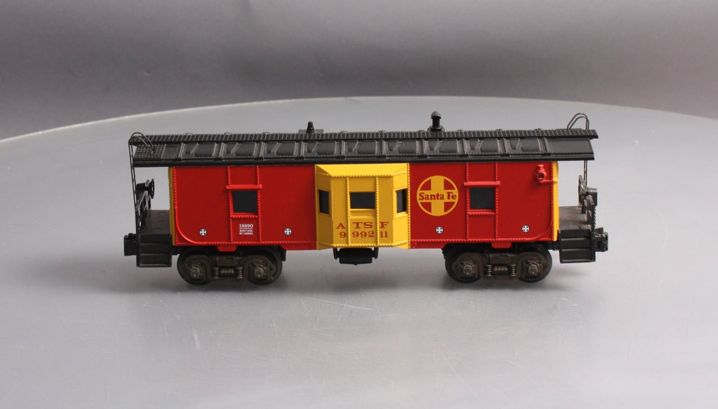 Lionel 6-19890 O Gauge Santa Fe Bay Window Caboose w/Railsounds Crew Talk