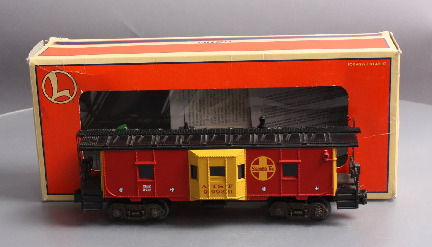 Lionel 6-19890 O Gauge Santa Fe Bay Window Caboose w/Railsounds Crew Talk