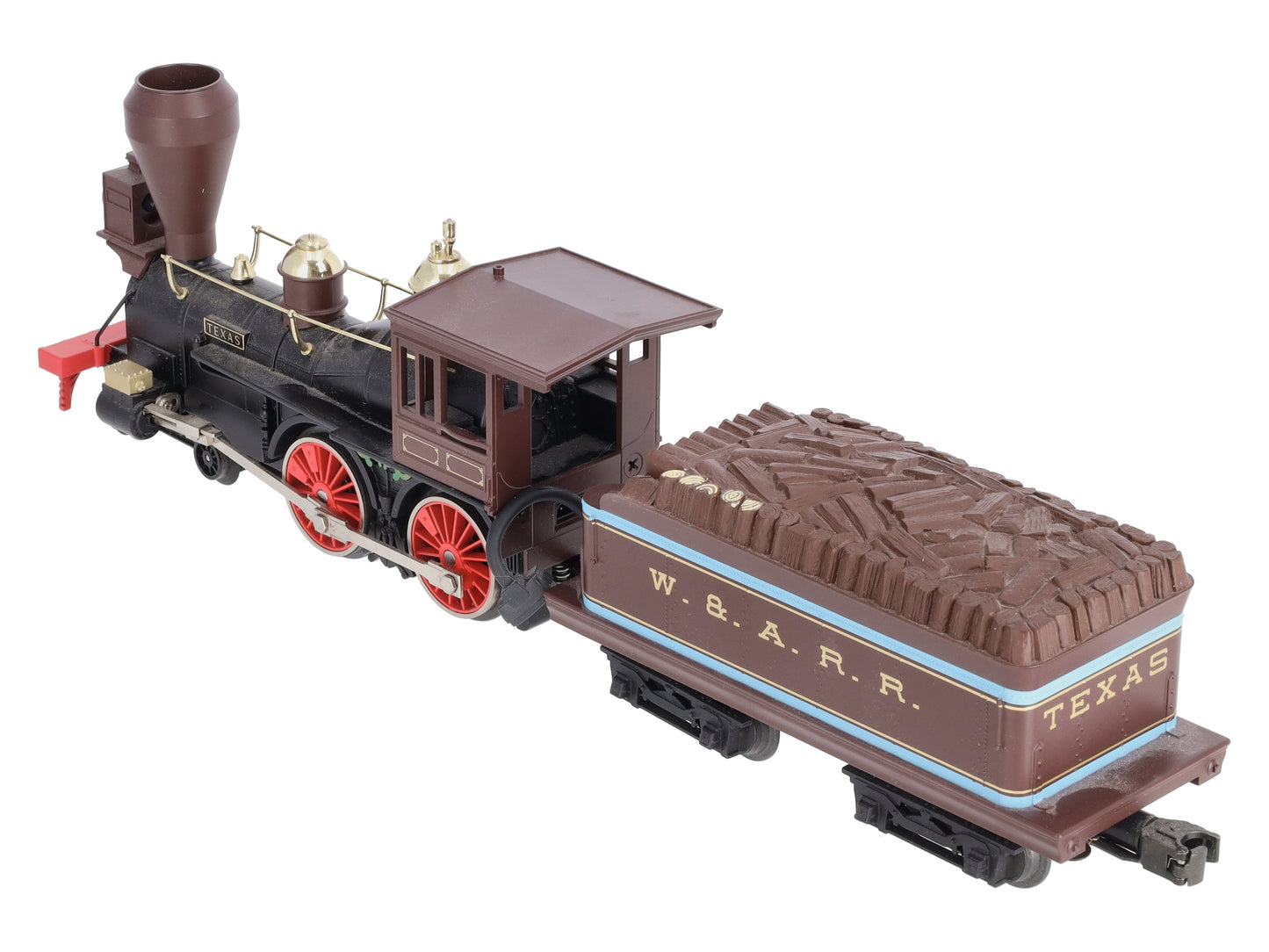 MTH 30-1135-1 O Gauge W.A.R.R. 4-4-0 Texas Steam Locomotive & Tender w/PS1 LN/Box