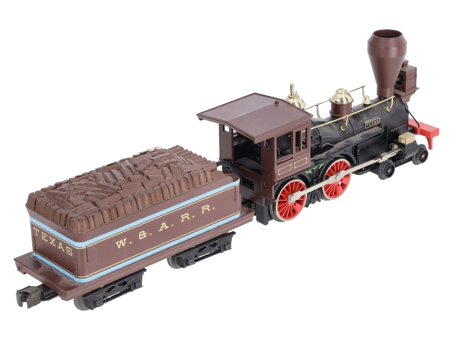 MTH 30-1135-1 O Gauge W.A.R.R. 4-4-0 Texas Steam Locomotive & Tender w/PS1 LN/Box