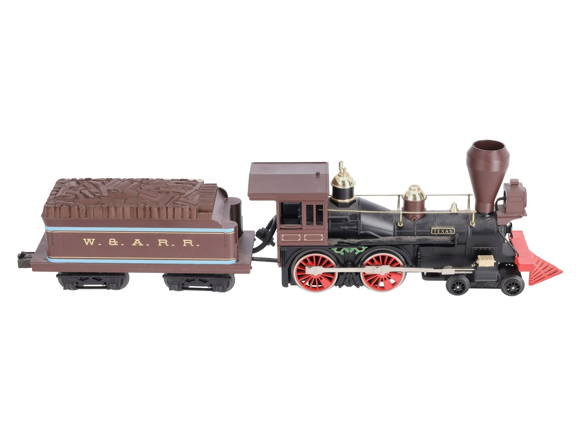 MTH 30-1135-1 O Gauge W.A.R.R. 4-4-0 Texas Steam Locomotive & Tender w/PS1 LN/Box