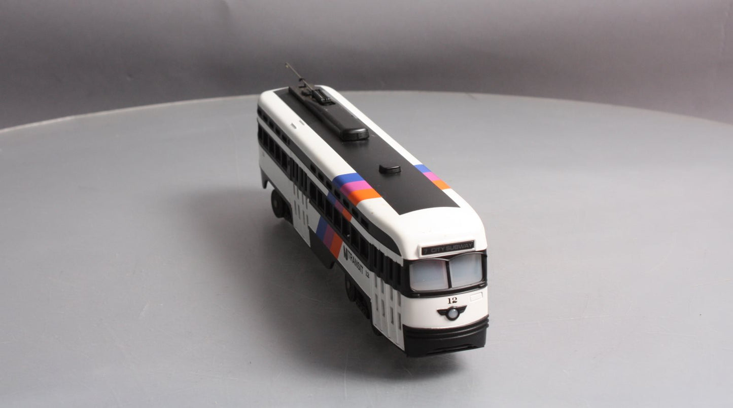 MTH 30-2524-1 O New Jersey Transit Electric Street Car w/PS2 #12 LN/Box