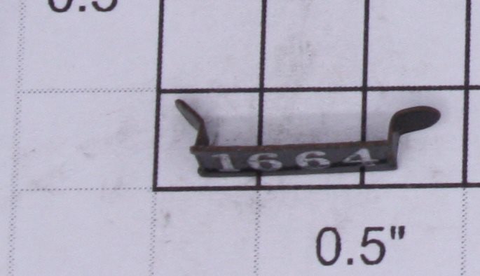 Lionel 1664-11 Metal Number Plate