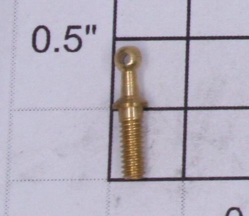 Lionel 700E-70 Long Brass Handrail Stanchion with Hole-No Nut