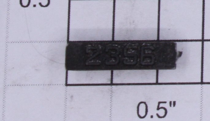 Lionel 2356-8 Right Hand Black Painted Raised Number Marker Lens/Number Board
