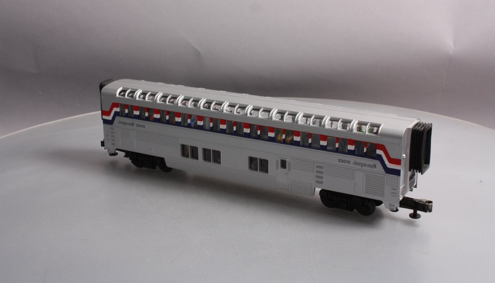 MTH O Amtrak Superliner Lounge Café Passenger Car #33010 LN