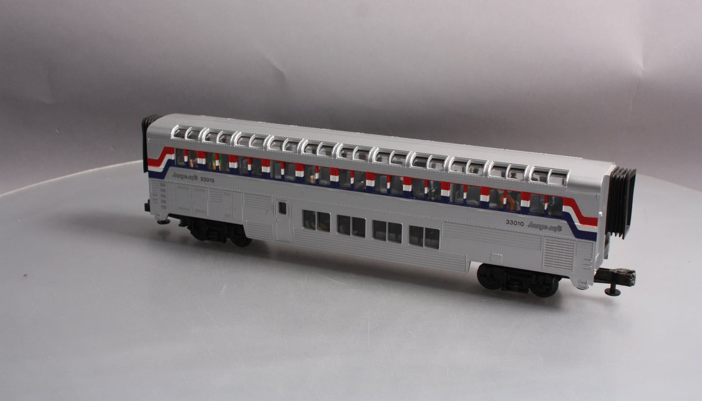 MTH O Amtrak Superliner Lounge Café Passenger Car #33010 LN