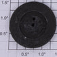 Lionel 1666M-10 Diecast Plain End Wheel with Rim