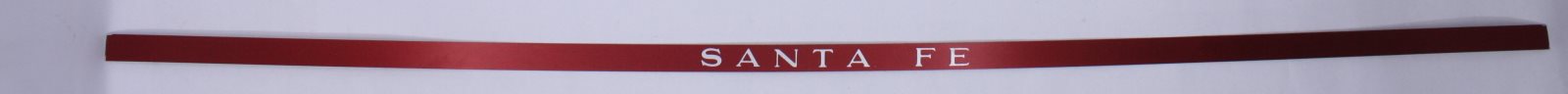Lionel 2561-10 Right Hand Santa Fe Vista Valley Aluminum Car Adhesive Strip