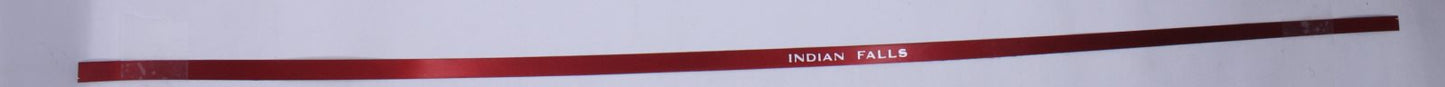 Lionel 2563-11 RH Santa Fe Indian Falls Aluminum Car Adhesive Strip