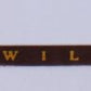 Lionel 2543-11 Right "William Penn" Pennsylvania Aluminum Car Name Strip