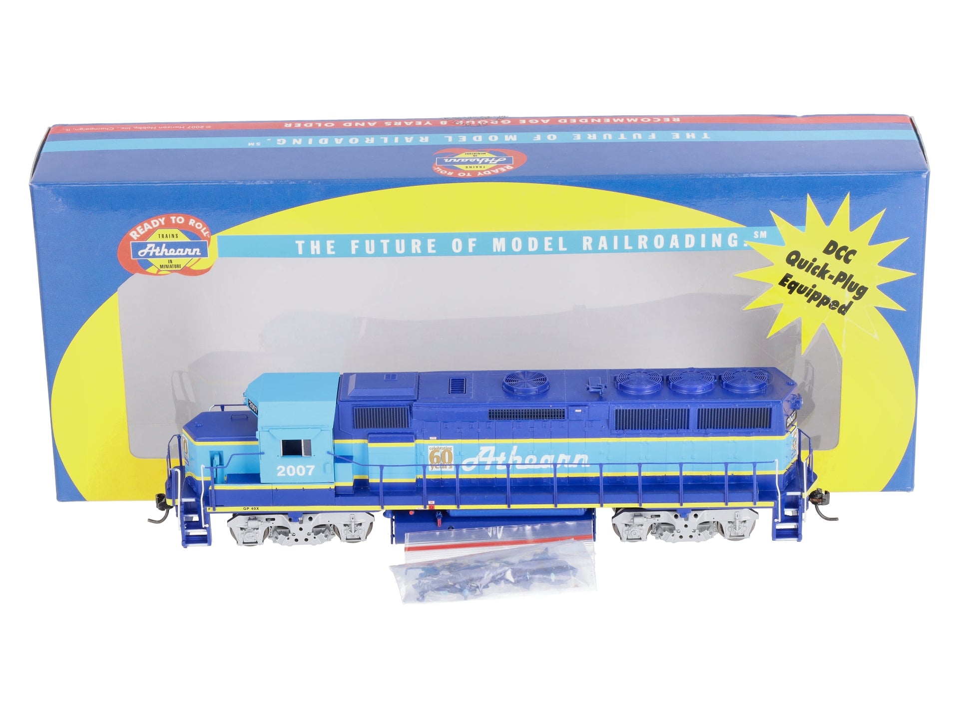 Athearn 95997 HO Scale Athearn GP40X Diesel Locomotive #2007 MT/Box