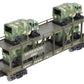 MTH 30-76559 O US Army Auto Carrier Flat Car w/4 Mini Army Trucks #38616