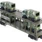 MTH 30-76559 O US Army Auto Carrier Flat Car w/4 Mini Army Trucks #38616