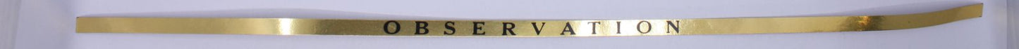 Lionel 2520-11 "Observation" Name Strip with Adhesive