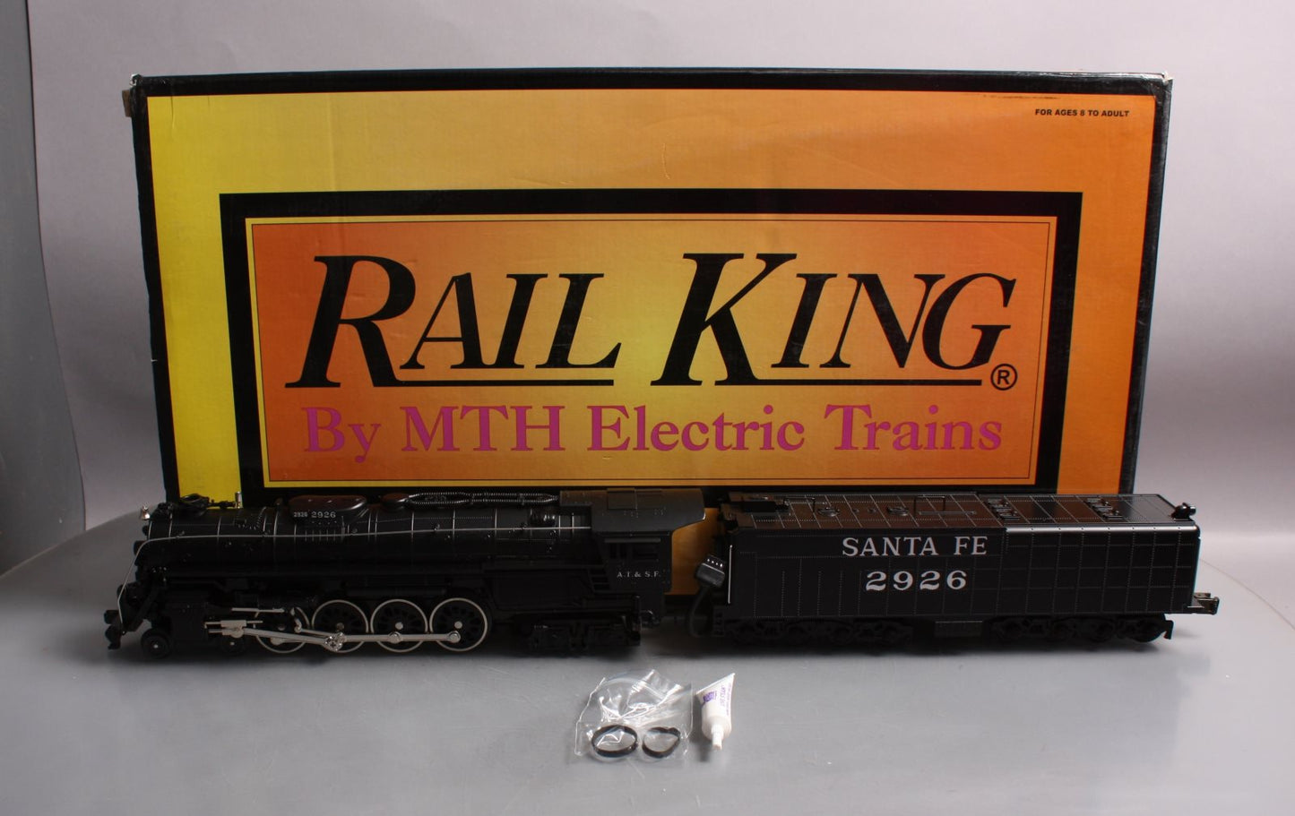 MTH 30-1140-1 O Gauge Santa Fe 4-8-4 Northern Steam Loco & Tender w/PS1 #2926 LN/Box