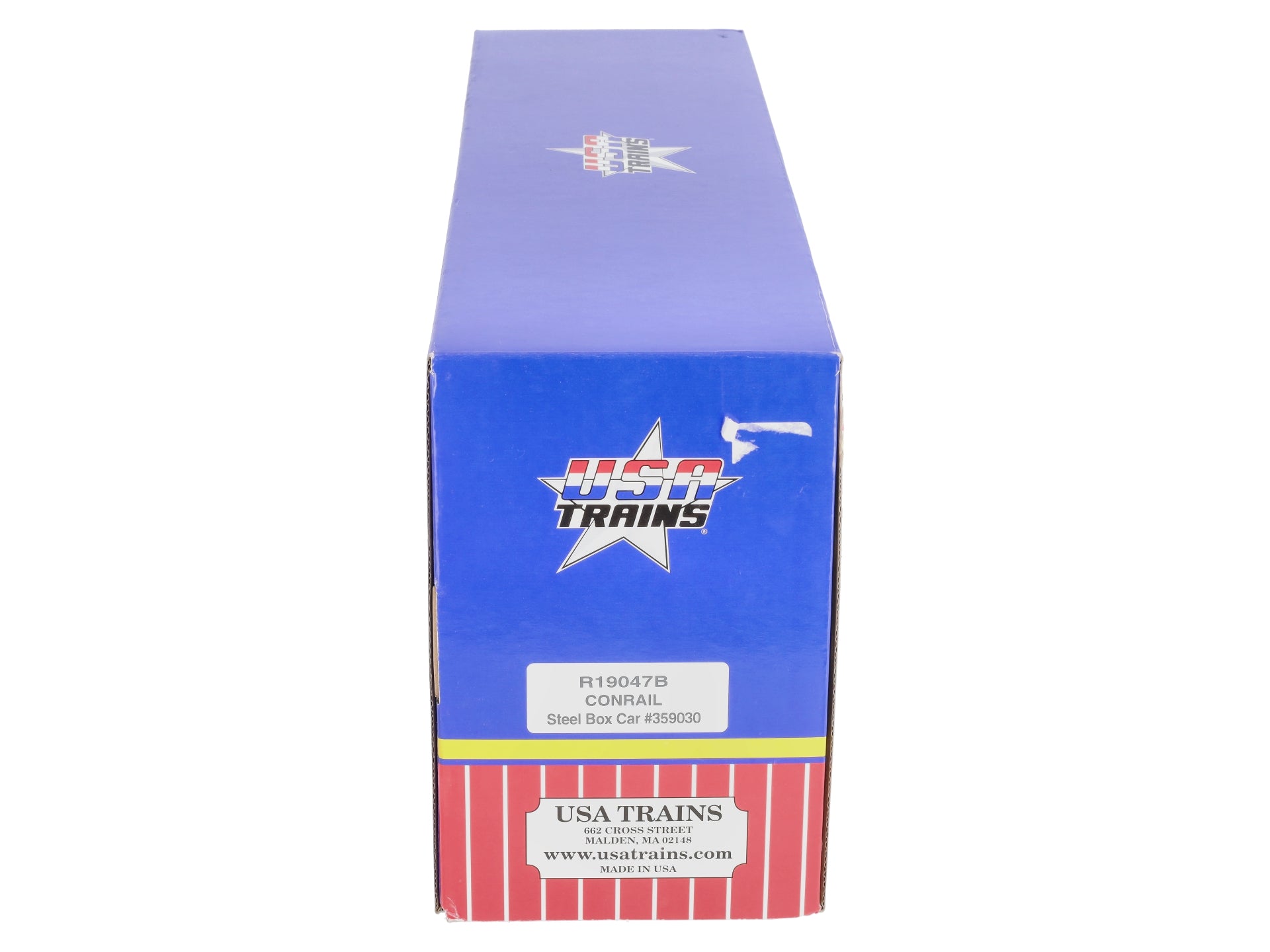 USA Trains R19047B G Conrail Simulated Steel Box Car #359030 (Blue/Silver)
