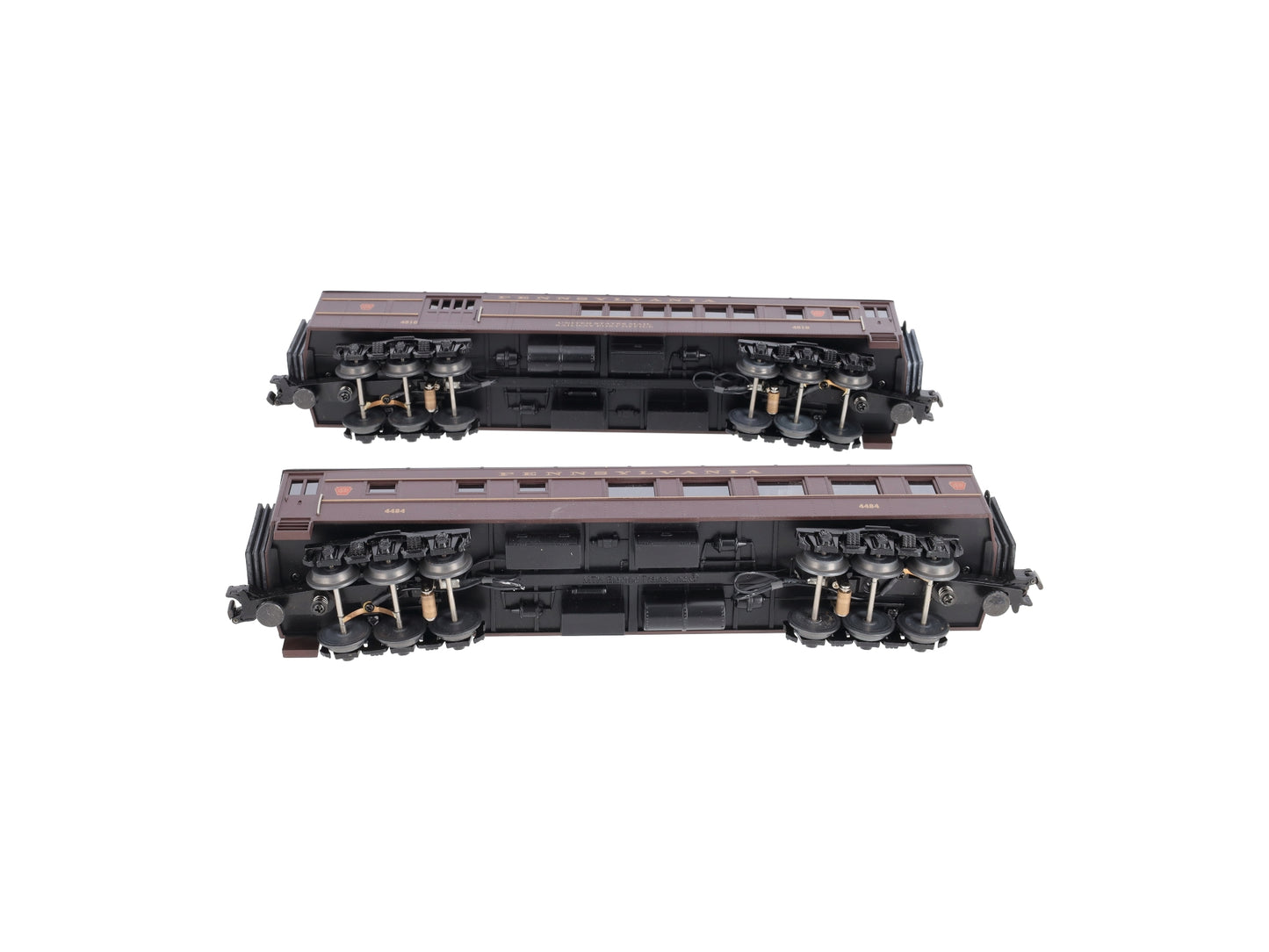 MTH 30-6204 O Pennsylvania Madison Combine & Diner Car #4484/4910 (Set of 2) NIB