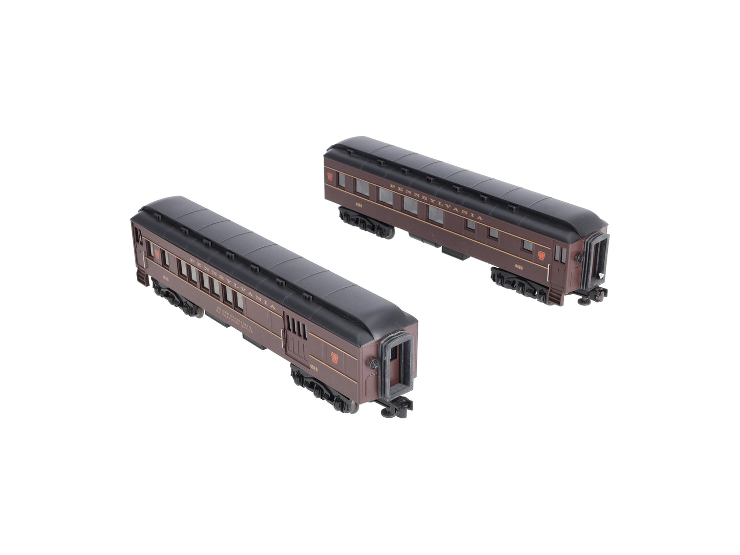 MTH 30-6204 O Pennsylvania Madison Combine & Diner Car #4484/4910 (Set of 2) NIB