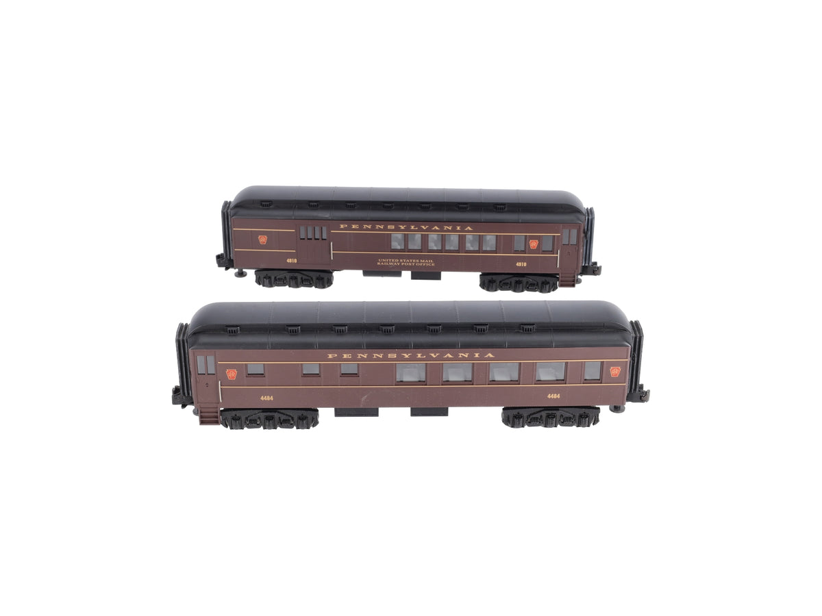 MTH 30-6204 O Pennsylvania Madison Combine & Diner Car #4484/4910 (Set of 2) LN/Box