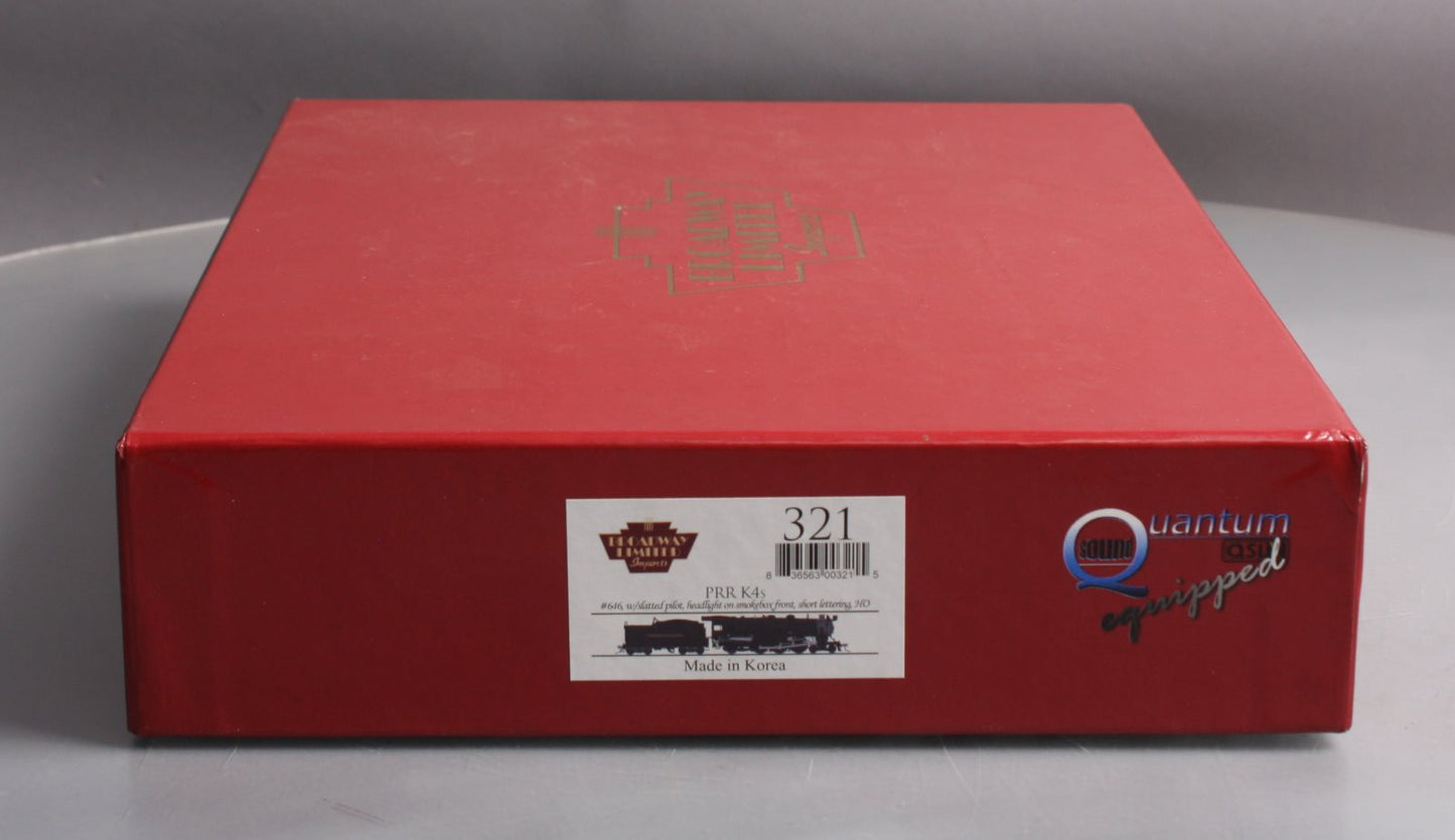Broadway Limited 321 HO PRR K-4 4-6-2 Steam Locomotive #646 w/ DCC & Sound