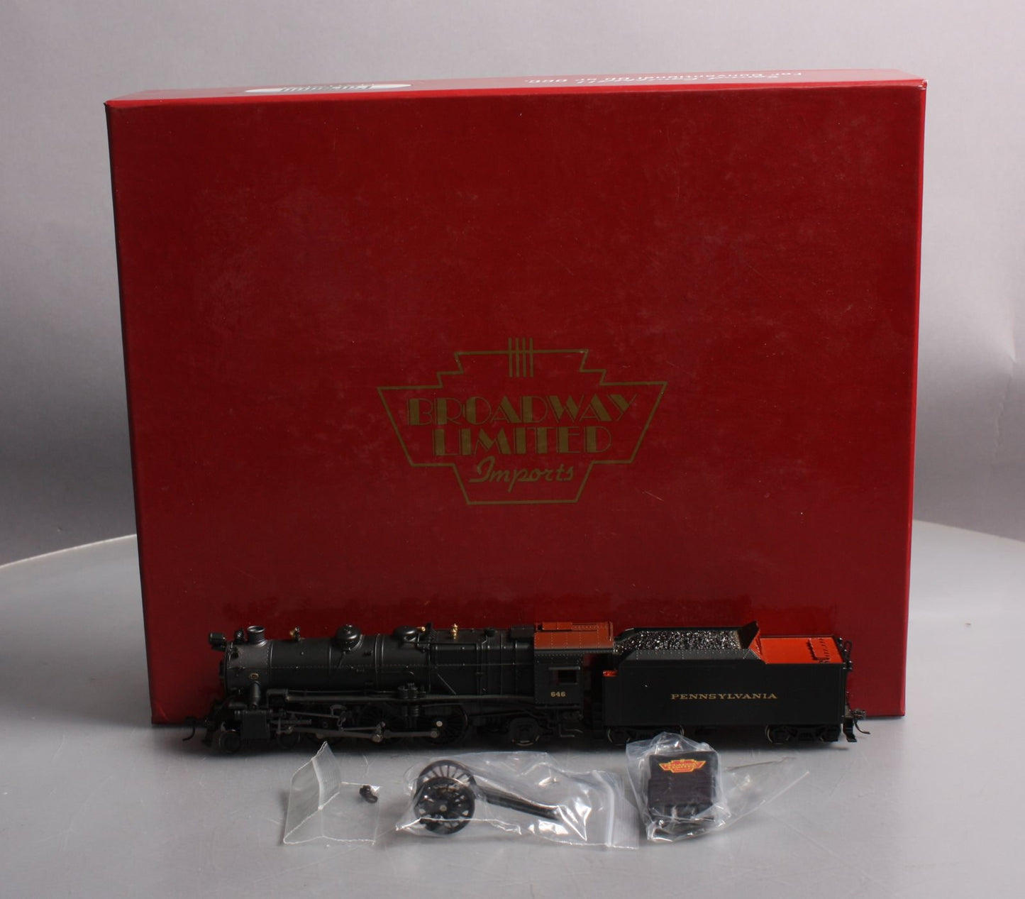 Broadway Limited 321 HO PRR K-4 4-6-2 Steam Locomotive #646 w/ DCC & Sound LN/Box